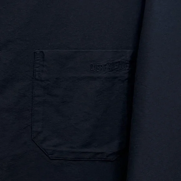 Djerf Avenue Breezy Shirt Organic Cotton Long Sleeve Button Down Black Size L - Picture 5 of 10